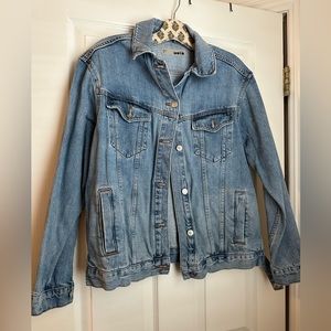 Topshop oversized denim jacket size US 6